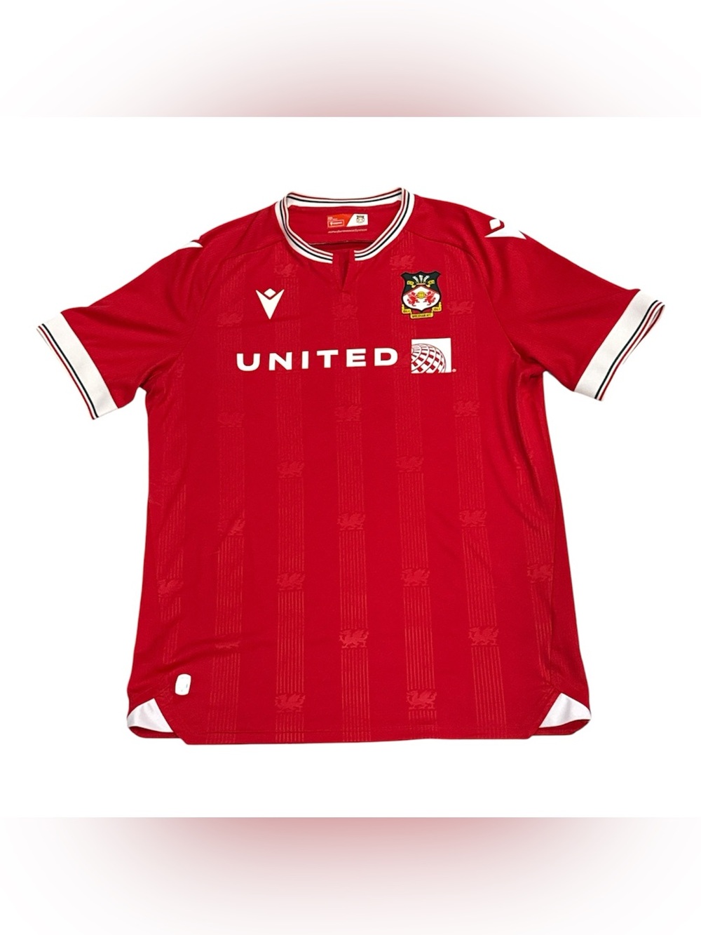 Authentic Wrexham AFC Football Official Home Jersey Soccer Size 2XL Wales